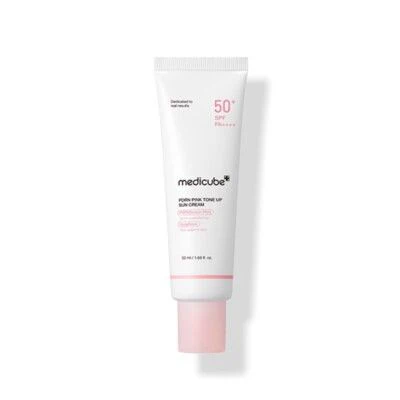 Medicube – Crème Solaire Éclaircissante au Collagène Rose et PDRN