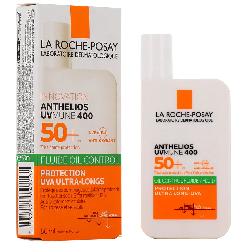 La Roche-Posay Anthelios UVmune 400 Fluide Oil Control SPF50+ 50 ml ULTIMATE PROTECTION ULTRA LONG-UVA